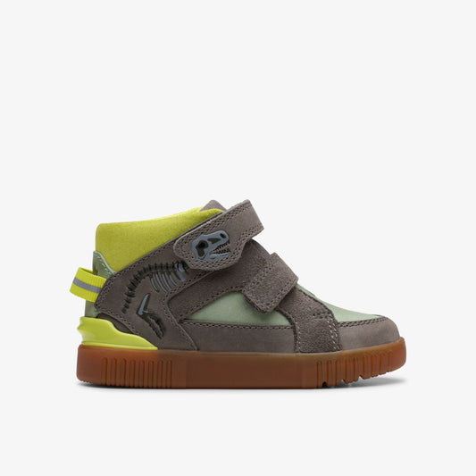 Oslo Play Toddler Grey/Green - Clarks Kids