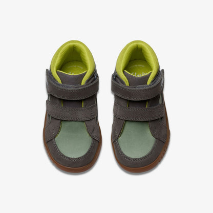 Oslo Play Toddler Grey/Green - Clarks Kids