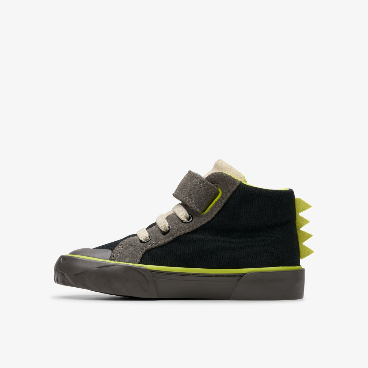 Foxing Rex Hi Toddler Black Canvas - Clarks Kids