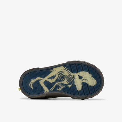 Foxing Rex Hi Toddler Black Canvas - Clarks Kids