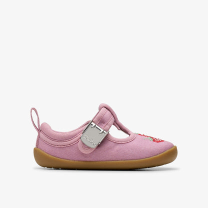 Roamer Grow Toddler Pink Canvas - Clarks Kids|Babies