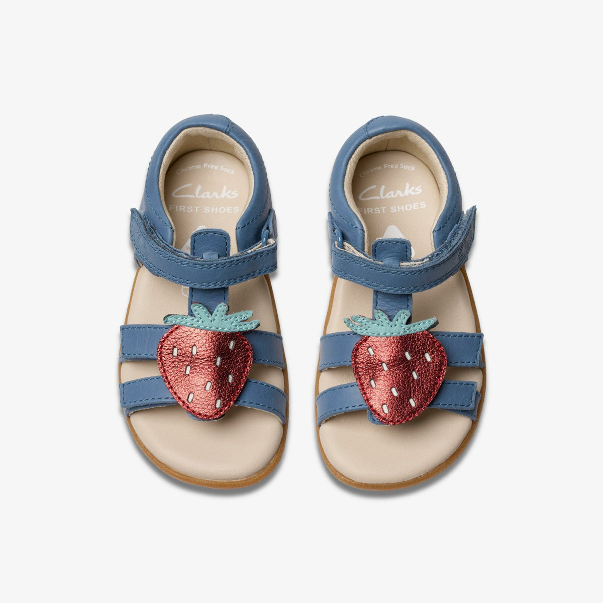 Zora Berry Toddler Blue - Clarks Kids|Babies