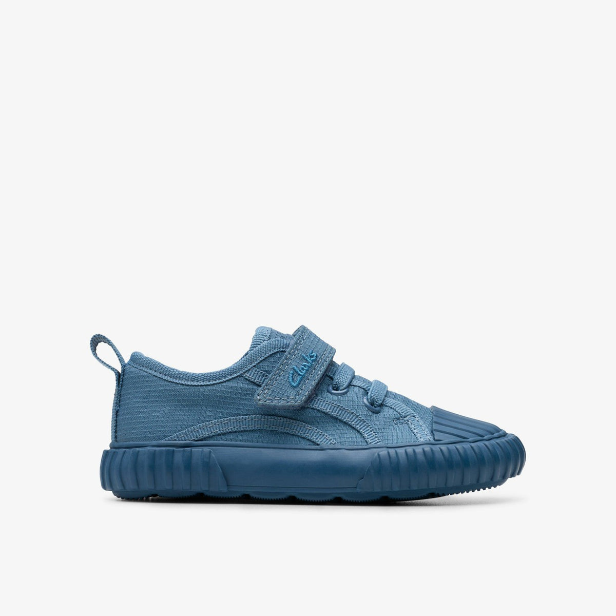 Foxing Stitch Toddler Blue Fabric - Clarks Kids