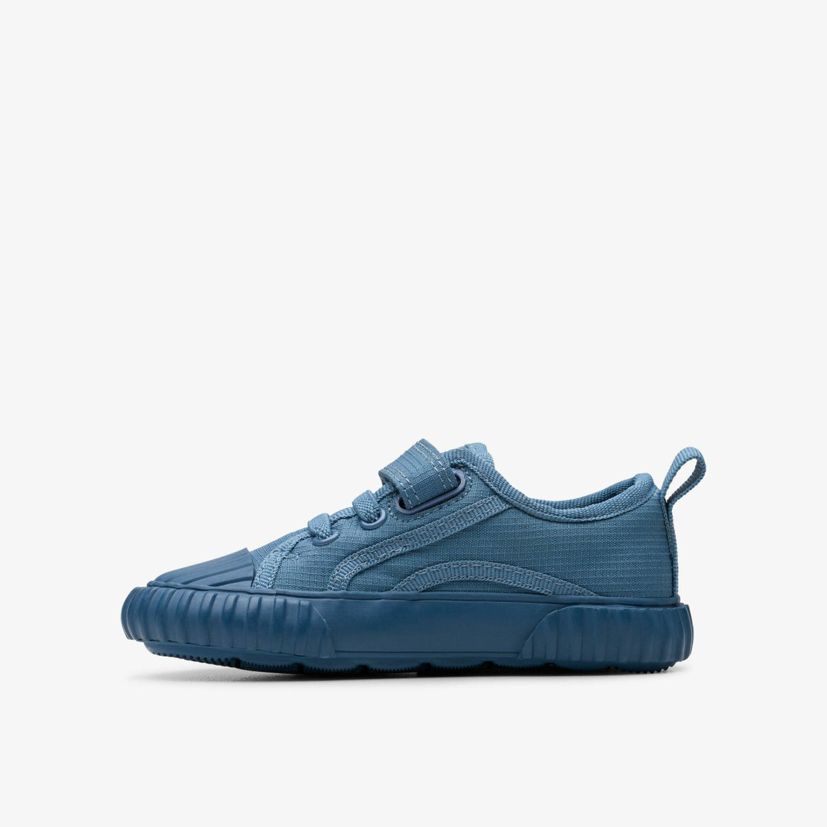 Foxing Stitch Toddler Blue Fabric - Clarks Kids