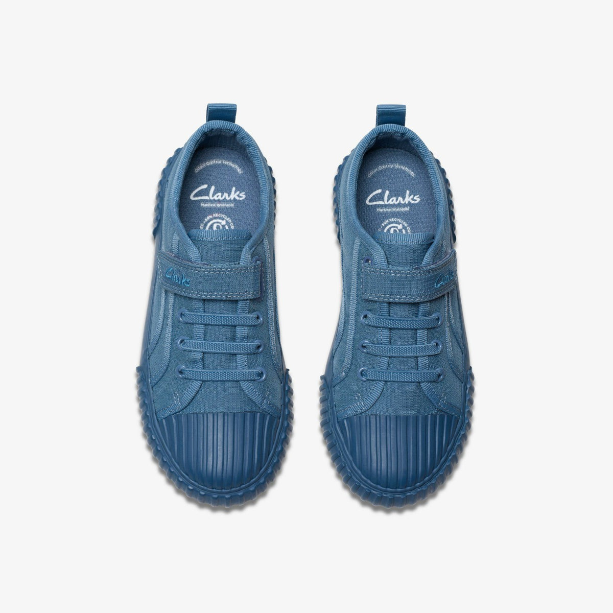 Foxing Stitch Kid Blue Fabric - Clarks Kids