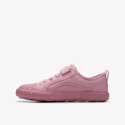 Foxing Stitch Kid Pink Fabric - Clarks Kids