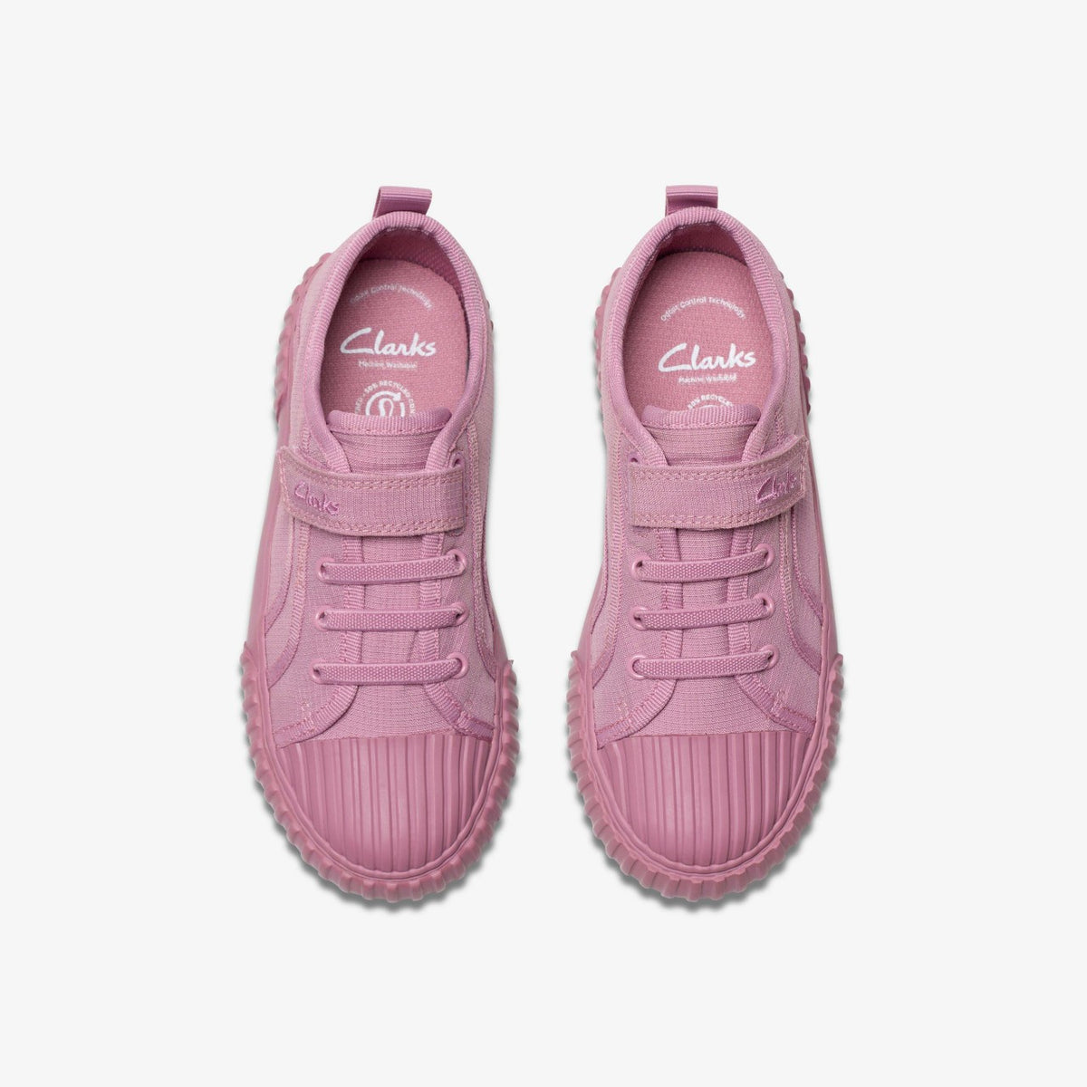 Foxing Stitch Kid Pink Fabric - Clarks Kids