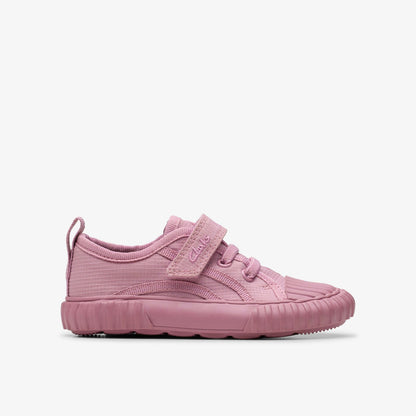 Foxing Stitch Toddler Pink Fabric - Clarks Kids|Babies