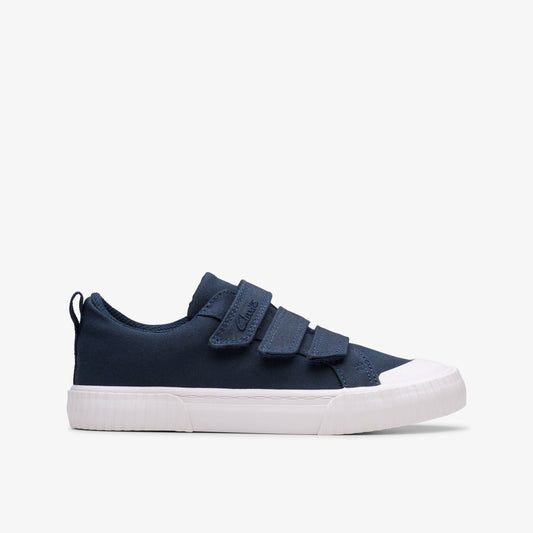 Foxing Vibe Kid Navy Canvas - Clarks Kids