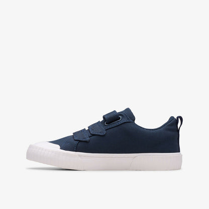 Foxing Vibe Kid Navy Canvas - Clarks Kids