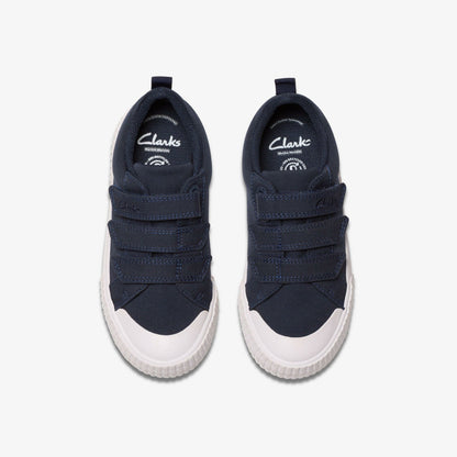 Foxing Vibe Kid Navy Canvas - Clarks Kids