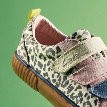 Foxing Vibe Kid Ecru Canvas - Clarks Kids