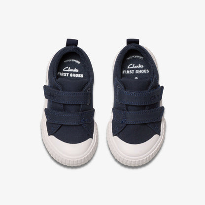 Foxing Vibe Toddler Navy Canvas - Clarks Kids
