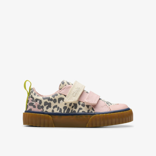 Foxing Vibe Toddler Ecru Canvas - Clarks Kids|Babies