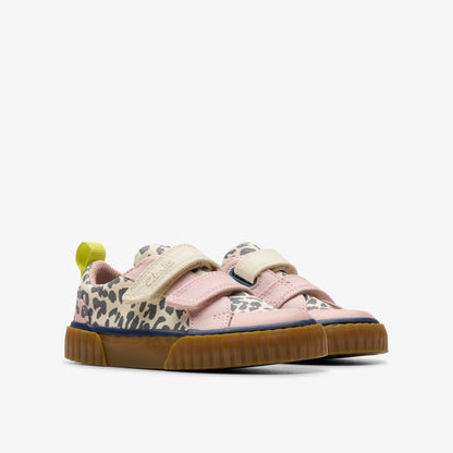 Foxing Vibe Toddler Ecru Canvas - Clarks Kids|Babies