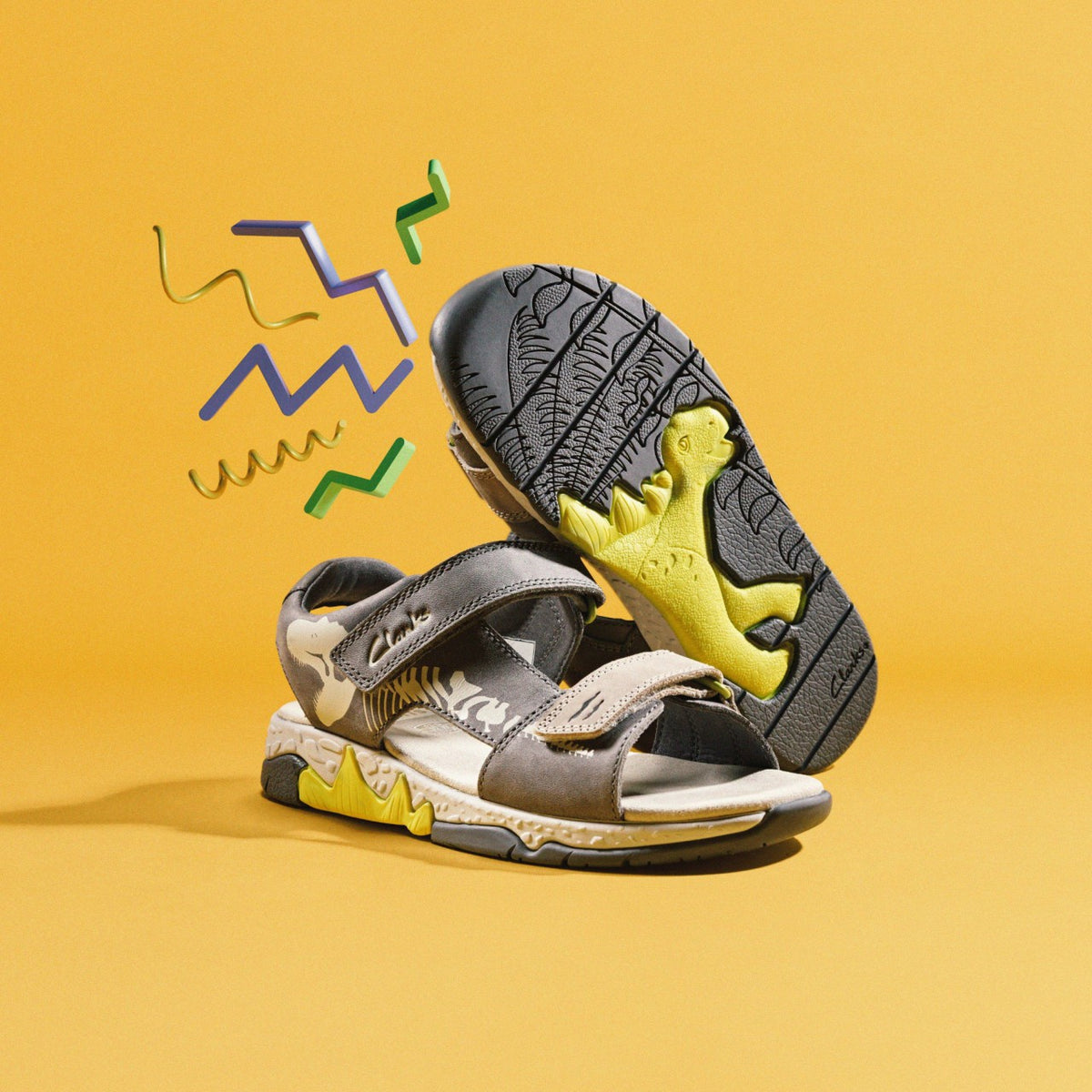Spiney Tail Kid Grey - Clarks Kids