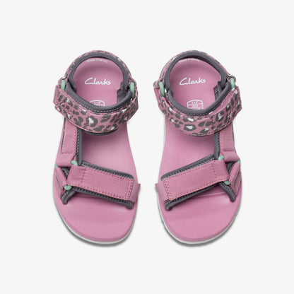 Peak Web Kid Pink/Print - Clarks Kids