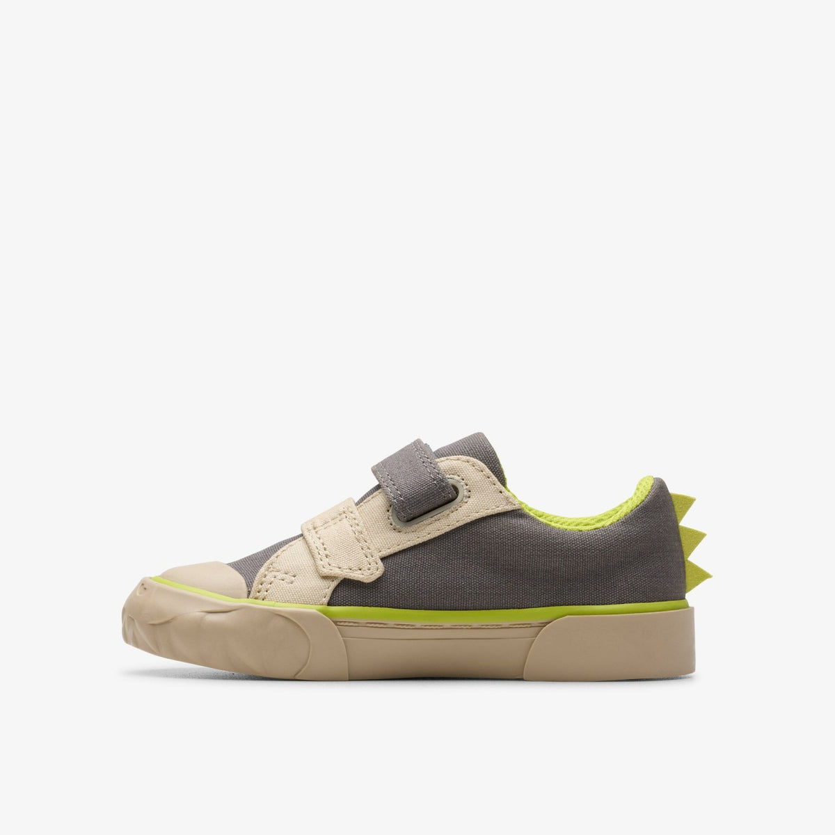 Foxing Stomp Toddler Grey Canvas - Clarks Kids