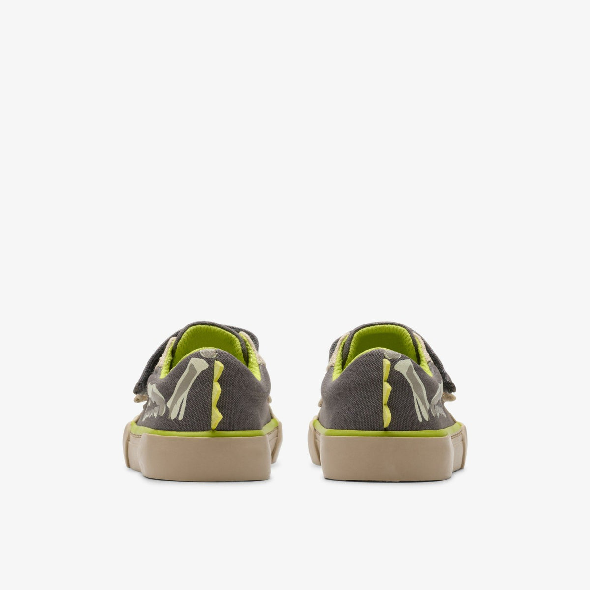 Foxing Stomp Toddler Grey Canvas - Clarks Kids