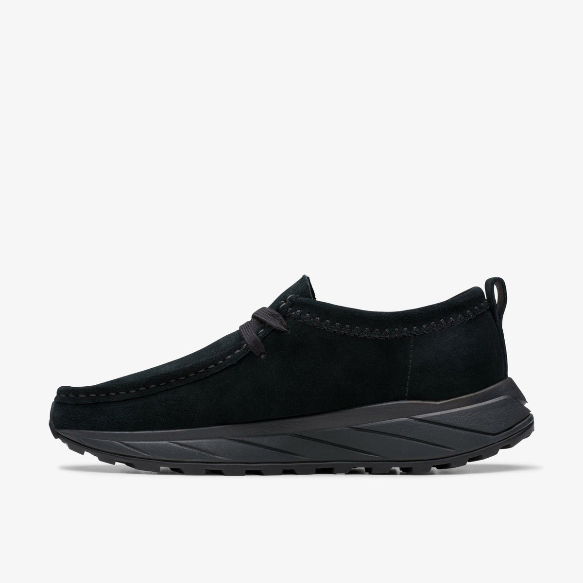 Walla Eden Lo Black/Black Suede - Clarks Men