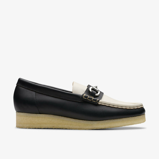 Wallabee Loafer HBIT Black/White Leather - Clarks Women