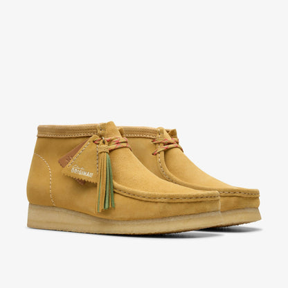 Wallabee Boot Golden Tan Suede - Clarks Men