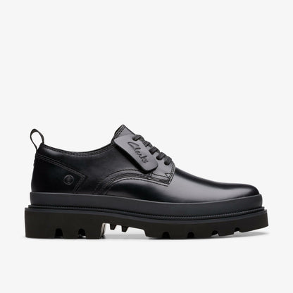Badell Lace Black Leather - Clarks Men