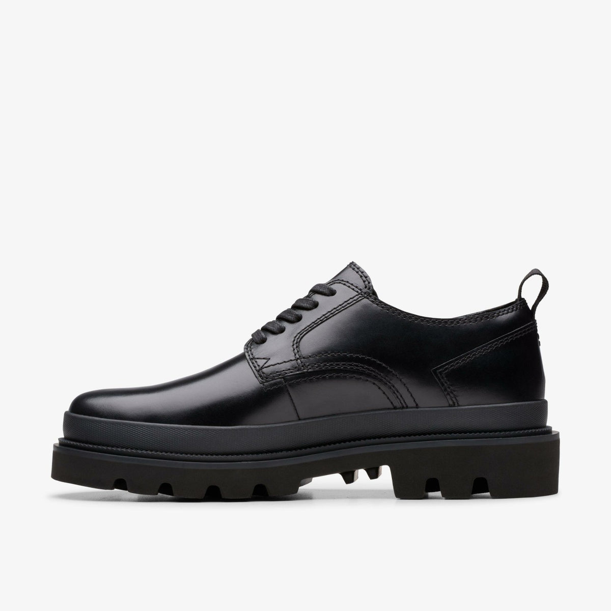 Badell Lace Black Leather - Clarks Men