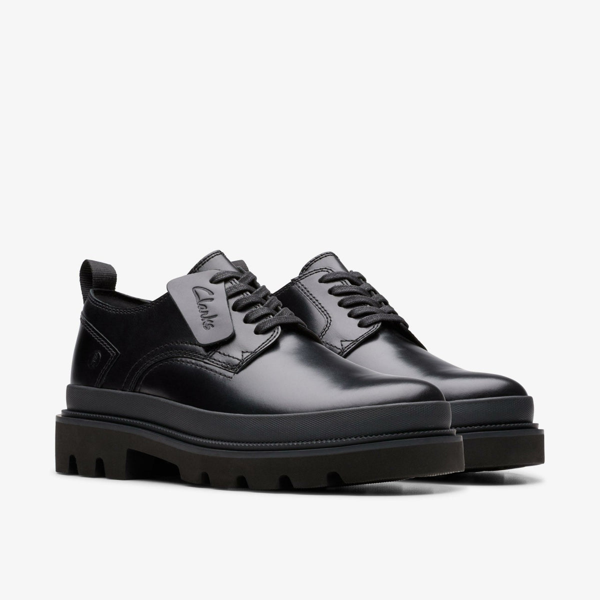 Badell Lace Black Leather - Clarks Men