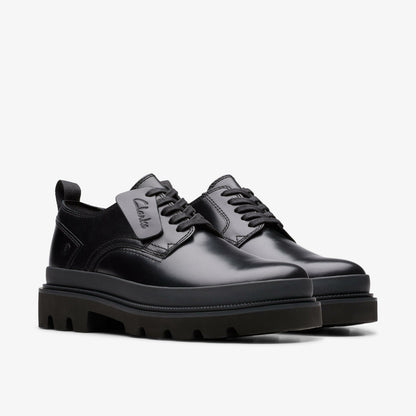 Badell Lace Black Leather - Clarks Men