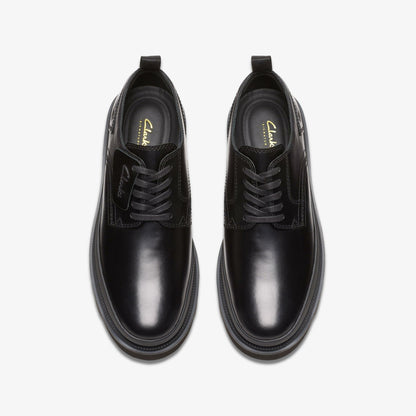 Badell Lace Black Leather - Clarks Men