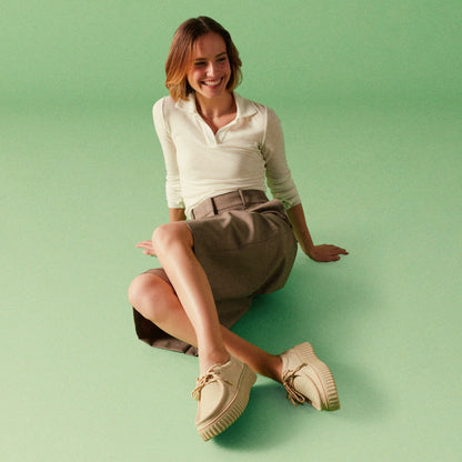 Torhill Bee Ecru Suede - Clarks Women