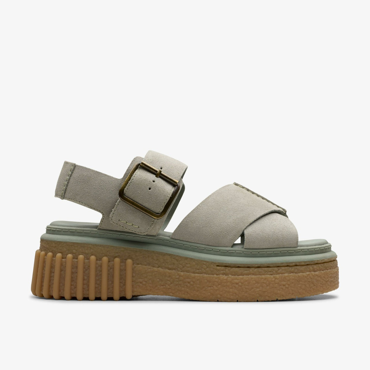 Evamar Wish Light Green Suede - Clarks Women