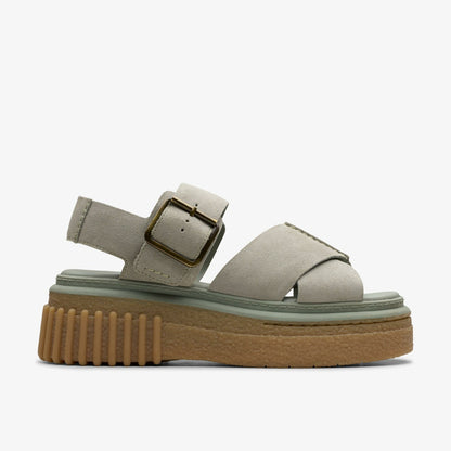 Evamar Wish Light Green Suede - Clarks Women