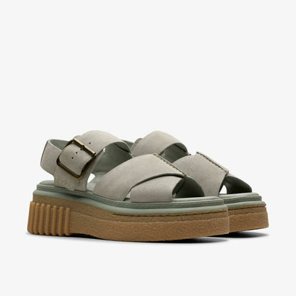 Evamar Wish Light Green Suede - Clarks Women