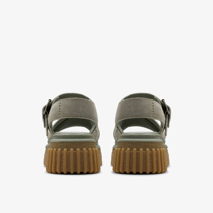 Evamar Wish Light Green Suede - Clarks Women