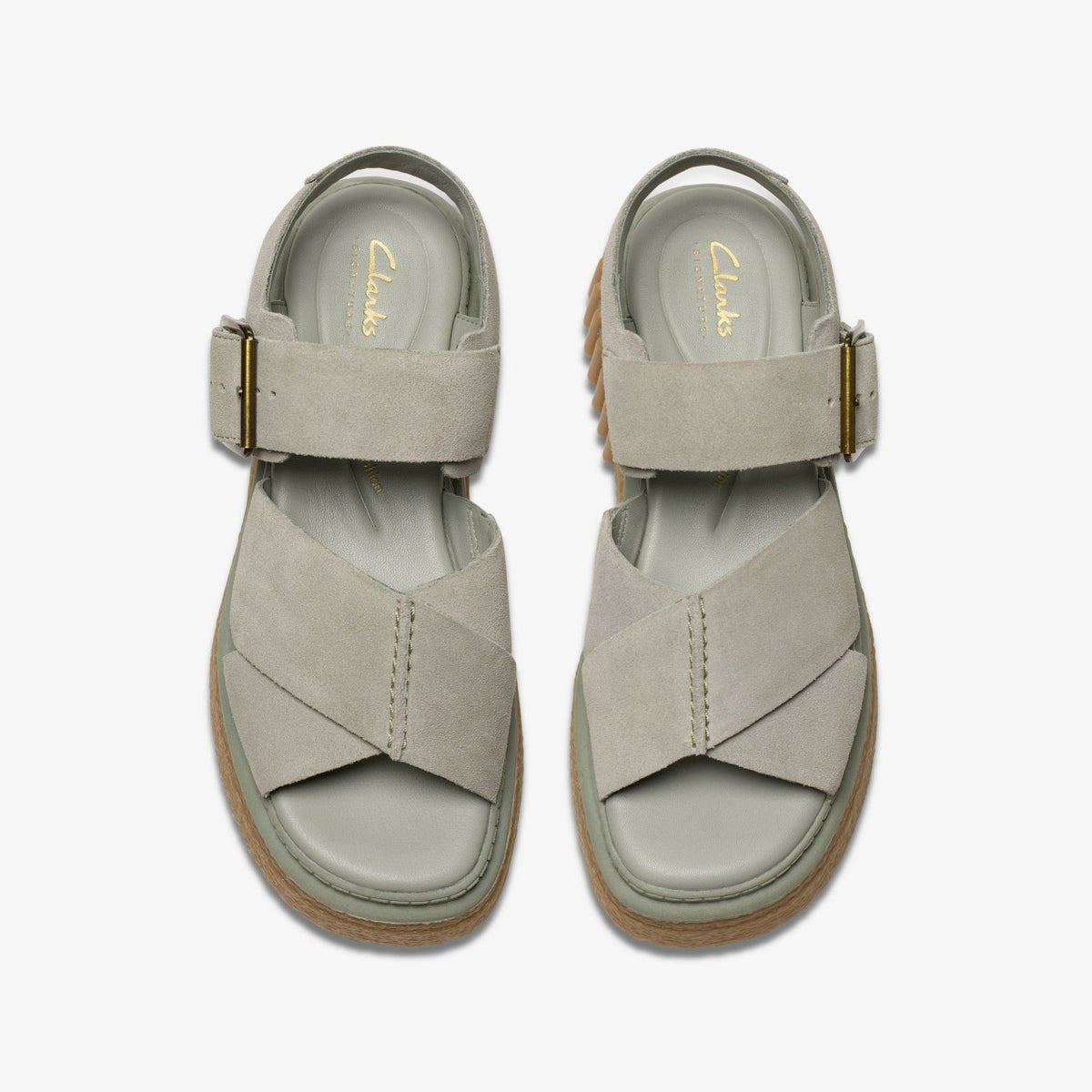 Evamar Wish Light Green Suede - Clarks Women