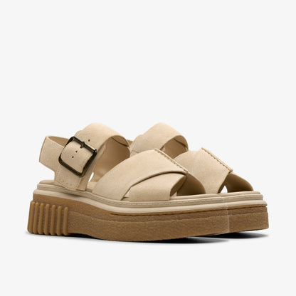 Evamar Wish Ecru Suede - Clarks Women