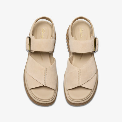 Evamar Wish Ecru Suede - Clarks Women