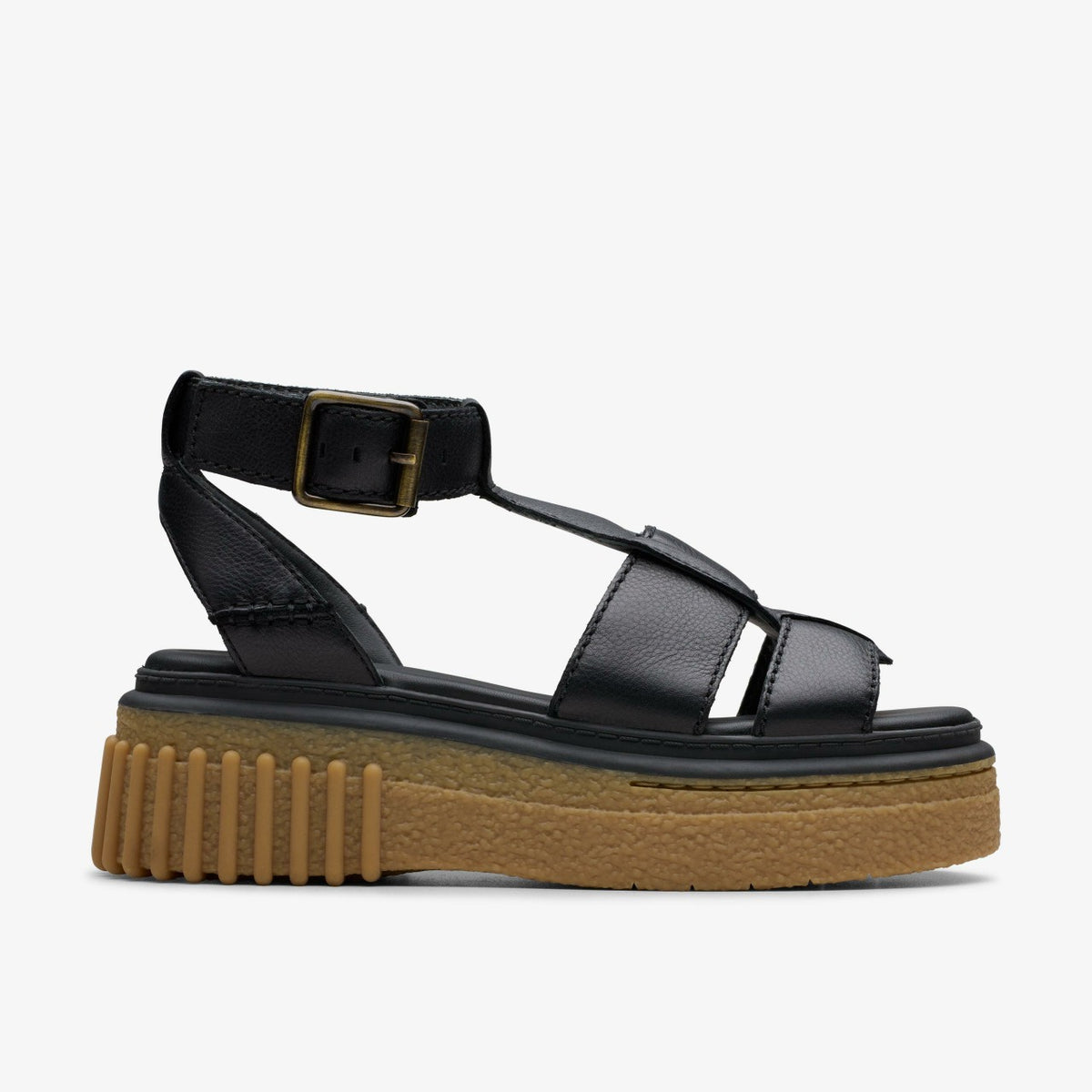 Evamar Sun Black Leather - Clarks Women