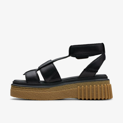Evamar Sun Black Leather - Clarks Women