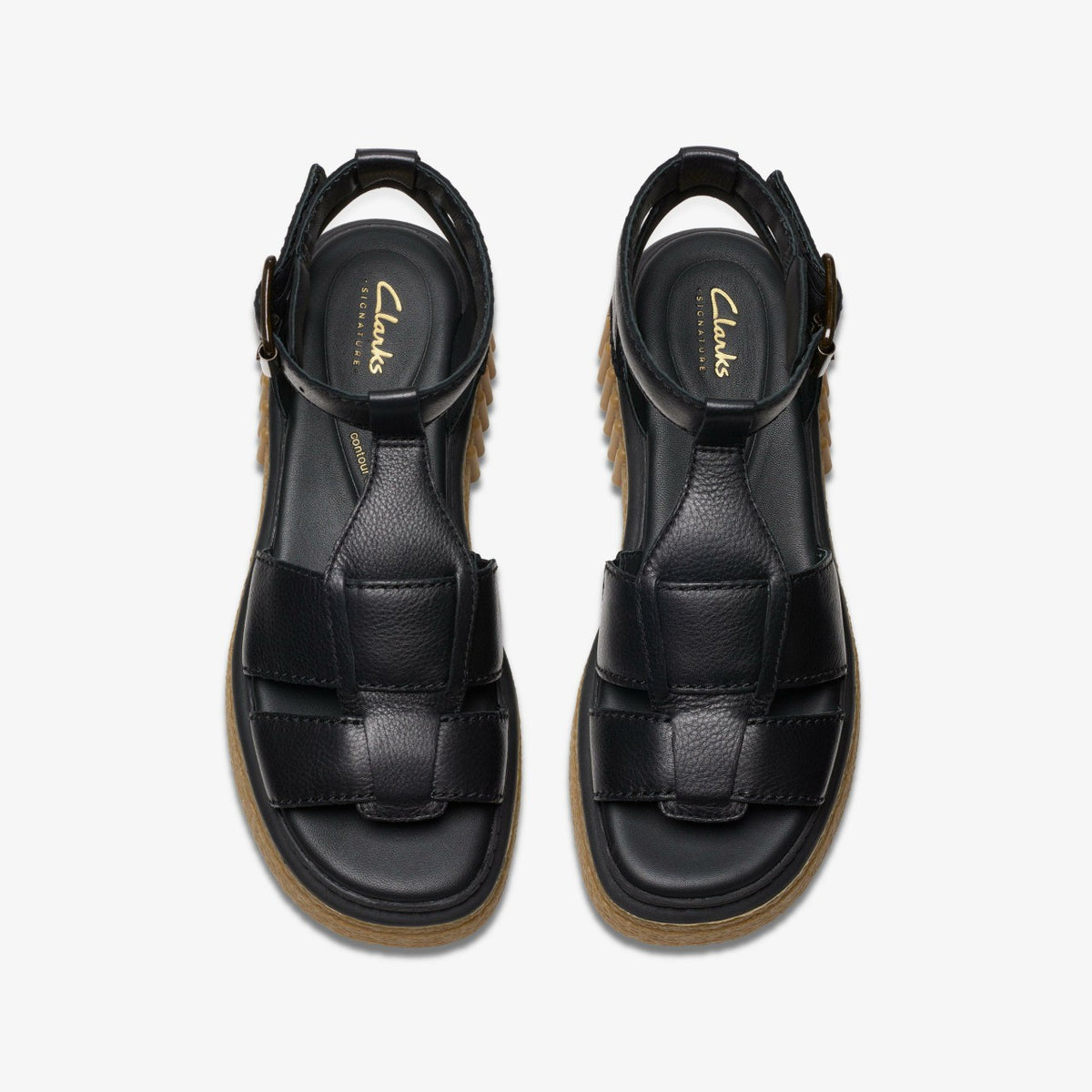 Evamar Sun Black Leather - Clarks Women