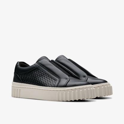 Mayhill Bay Black Leather - Clarks Women