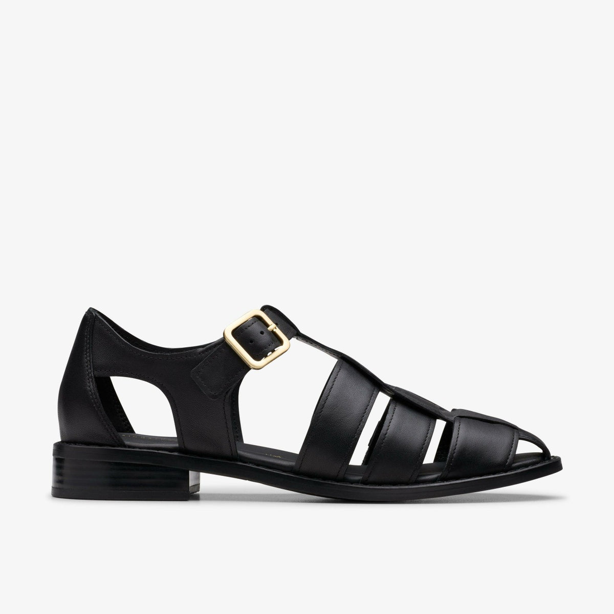 Hana Sun Black Leather - Clarks Women