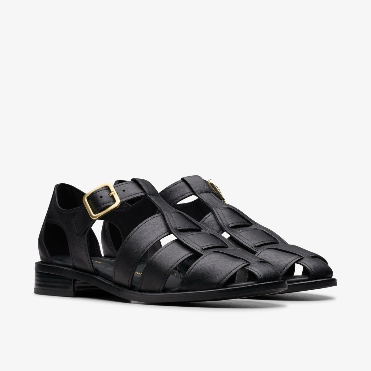 Hana Sun Black Leather - Clarks Women