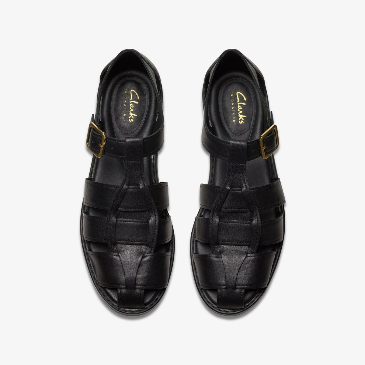 Hana Sun Black Leather - Clarks Women