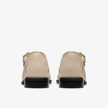 Hana Sun Off White Leather - Clarks Women