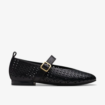 Fawna Jane Black Leather - Clarks Women