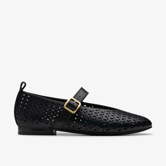 Fawna Jane Black Leather - Clarks Women