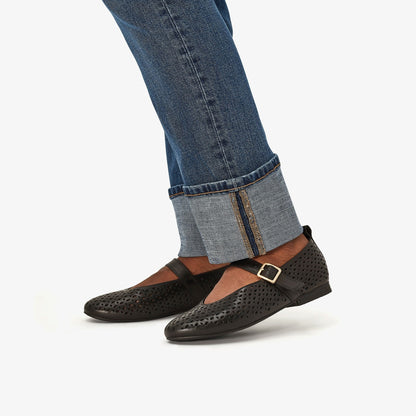 Fawna Jane Black Leather - Clarks Women